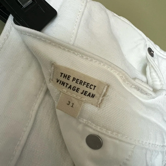 High Rise Perfect Vintage Jean in tile white - Picture 7 of 8